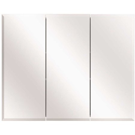 GLACIER BAY 36-3/8 in. W x 30-3/16 in. H Frameless Surface-Mount Tri-View Bathroom Medicine Cabinet 45401